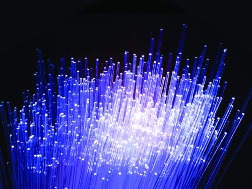 Glass Fibers in a Fiber Optic Cable